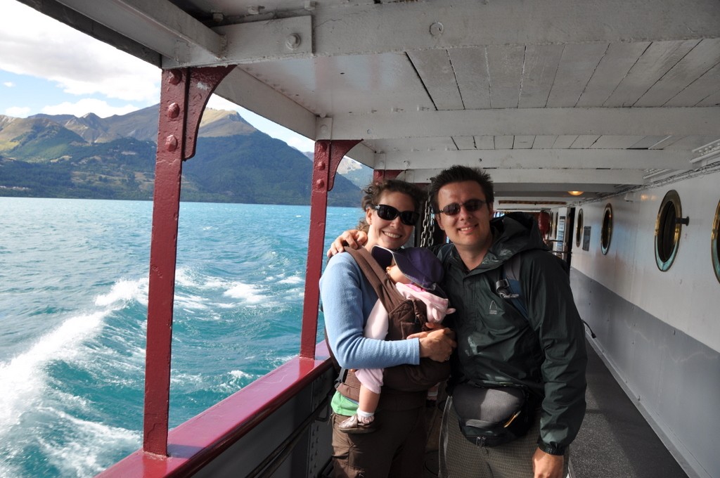 We took a cruise around Lake Wakatipu on the TSS Earnslaw, a steamer boat based in Queenstown.  It was a very pleasant trip, and we enjoyed the scenery, and checking out the boat itself.